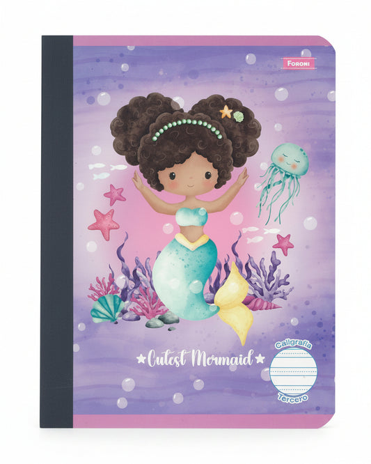 Libreta Caligrafia Primaria 3ro Cutest Mermaid 160 PG