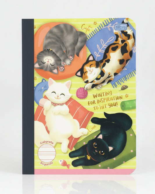Libreta Caligrafia Primaria 2do Purrfect Cats 160 PG