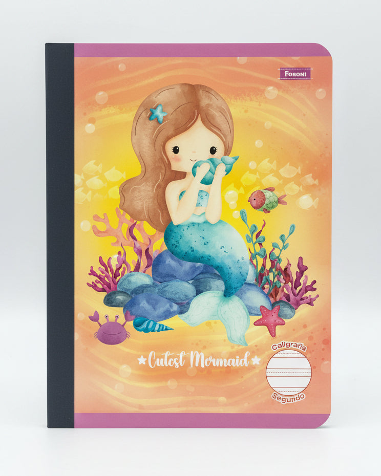 Libreta Caligrafia Primaria 2do Cutest Mermaid 160 PG