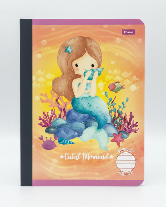 Libreta Caligrafia Primaria 2do Cutest Mermaid 160 PG