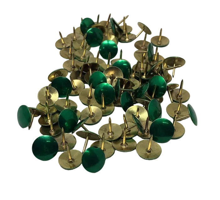 Thumb Tacks Light Green | 100 Thumb Tacks Green