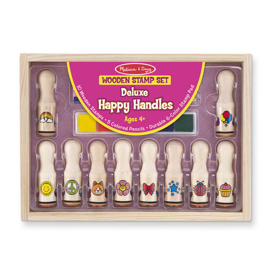 WOODEN STAMP SET - DELUXE HAPPY HANDLES