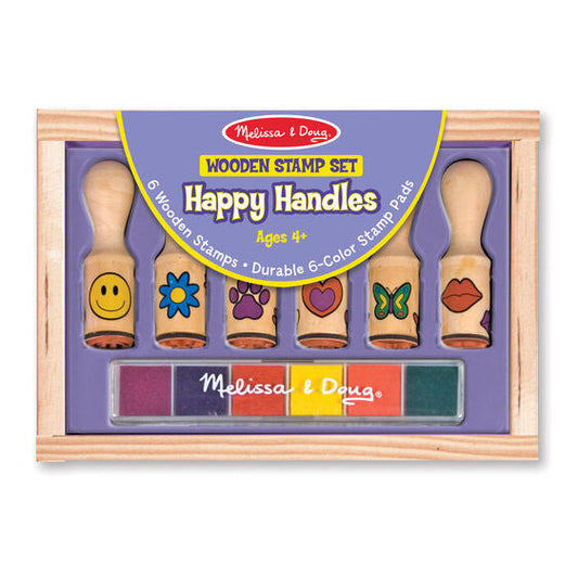 WOODEN STAMP SET - HAPPY HANDLES