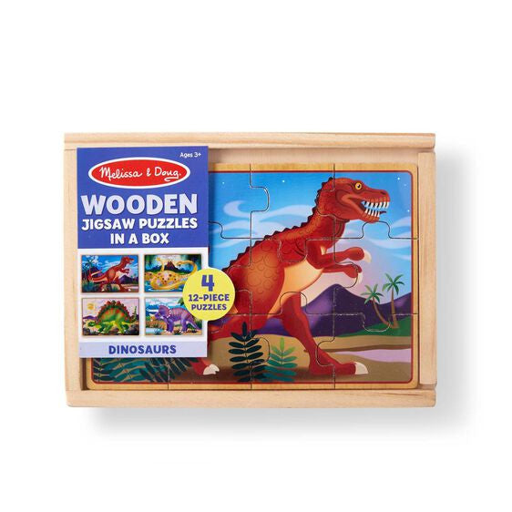 DINOSAUR JIGSAW PUZZLES IN A BOX
