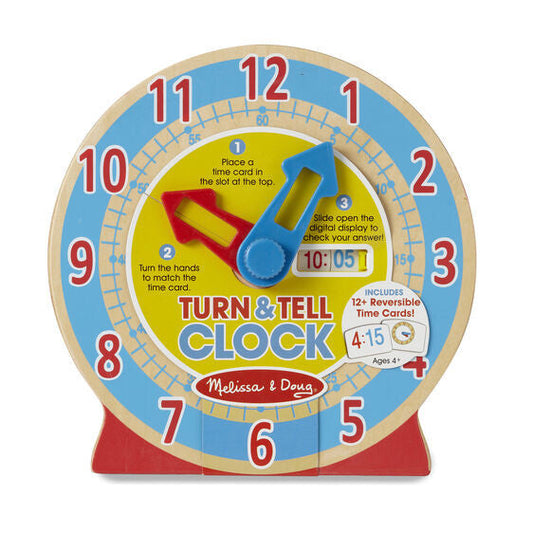 TURN & TELL WOODEN CLOCK