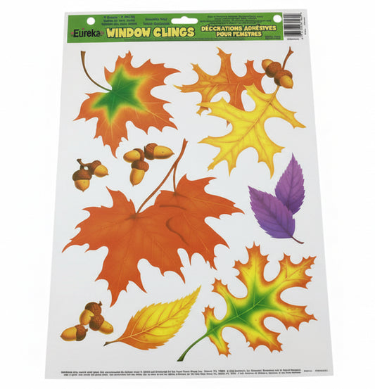 Window Clings Fall Leaves