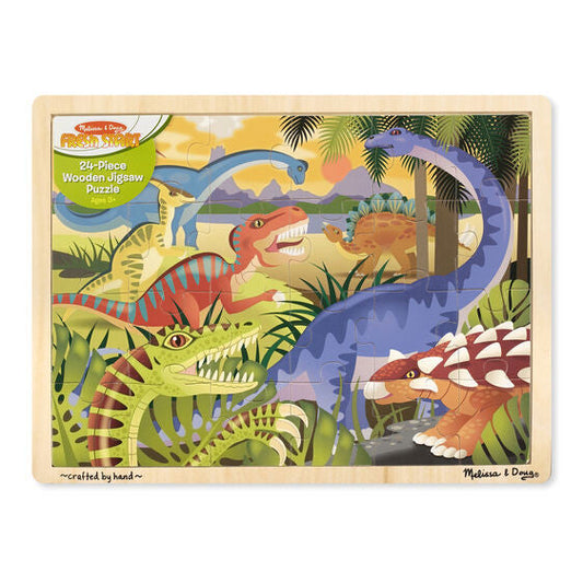 DINOSAUR WOODEN JIGSAW PUZZLE 24 PCS