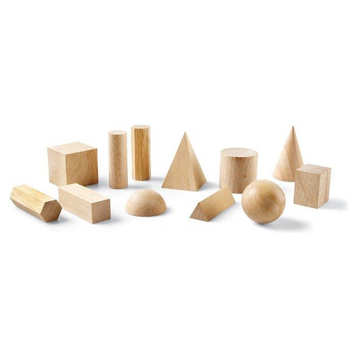 WOODEN GEOMETRIC SOLIDS SETS