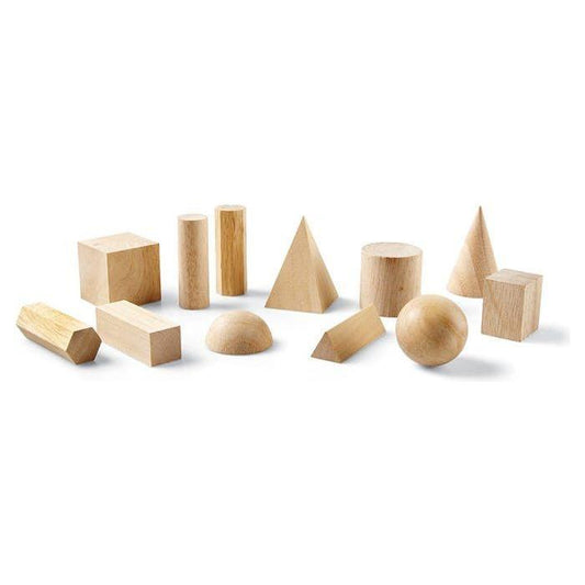 WOODEN GEOMETRIC SOLIDS SETS