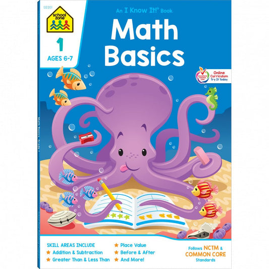 MATH BASICS GRADE 1 WORKBOOK