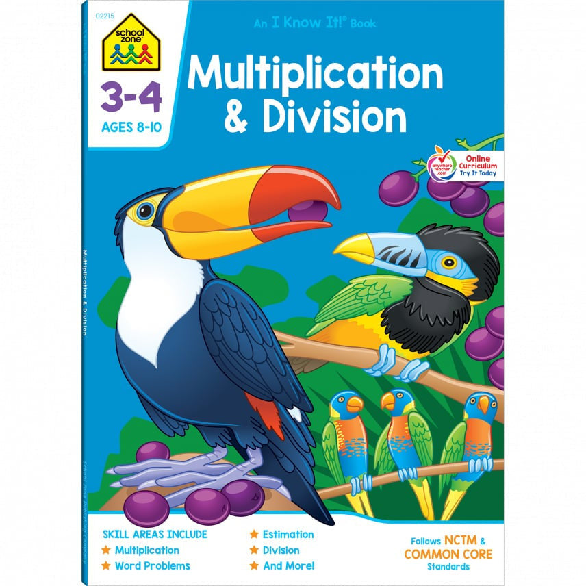 MULTIPLICATION & DIVISION DELUXE BOOK GRADE 3-4