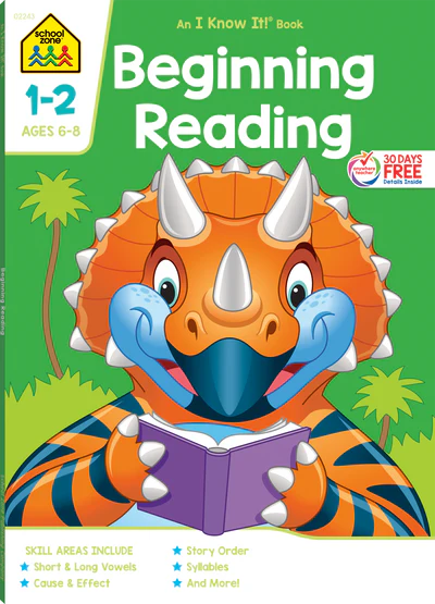 BEGINNING READING BOOK GRADES