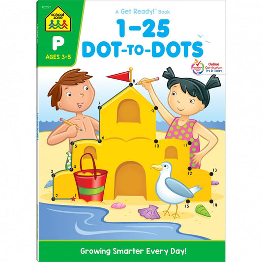 1-25 DOT-TO-DOTS PRESCHOOL WORKBOOK