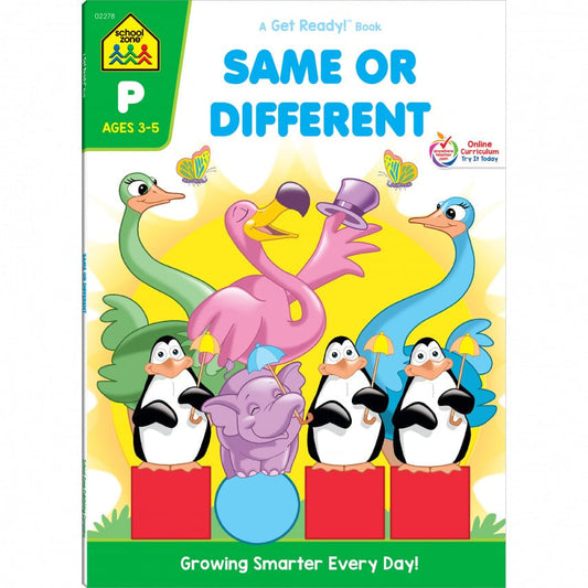 SAME OR DIFFERENT PRESCHOOL WORKBOOK