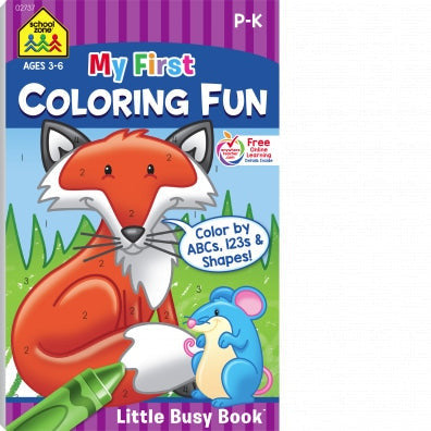 MY FIRST COLORING FUN GRADES P-K WORKBOOK