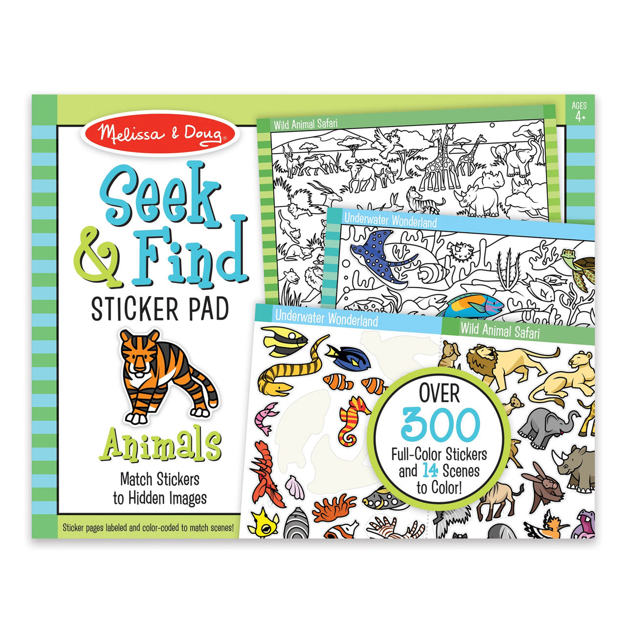 SEEK & FIND STICKER PAD- ANIMAL