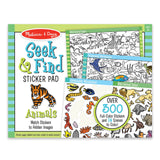 SEEK & FIND STICKER PAD- ANIMAL