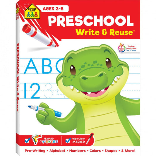 PRESCHOOL WRITE & REUSE WORKBOOK