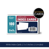 SP INDEX CARD 3 X 5 WHITE PLAIN (PQ.100)