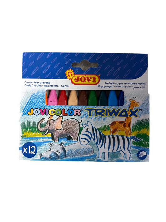CRAYONS TRIWAX TRIANGULAR ASSORTED COLOR PQ.12
