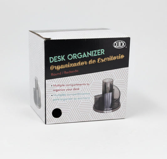 Organizador de Escritorio | Desk Organizer Round | Smoke