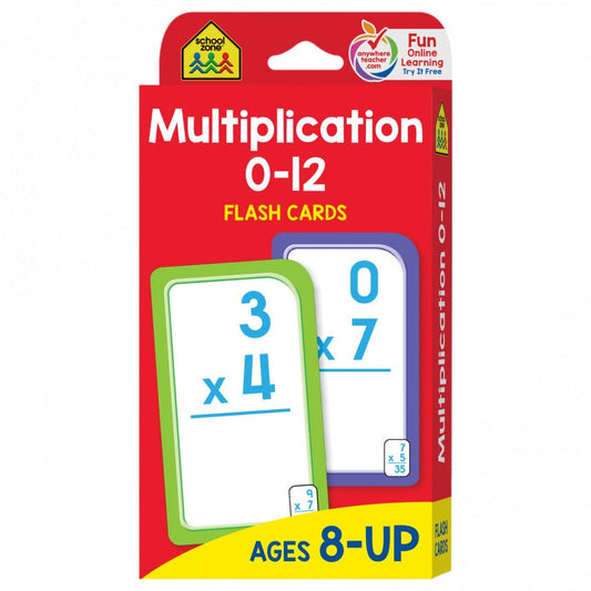 MULTIPLICATION 0-12 FLASH CARDS