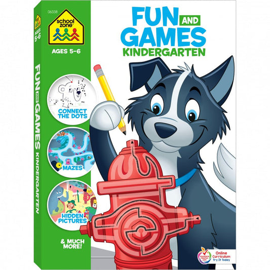 FUN AND GAMES KINDERGARTEN WORKBOOK