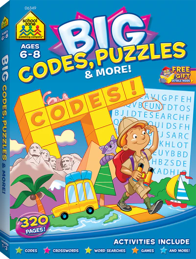 BIG CODES, PUZZLES & MORE WORKBOOK
