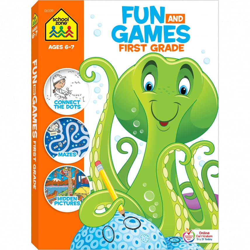 FUN AND GAMES FIRST GRADE WORKBOOK