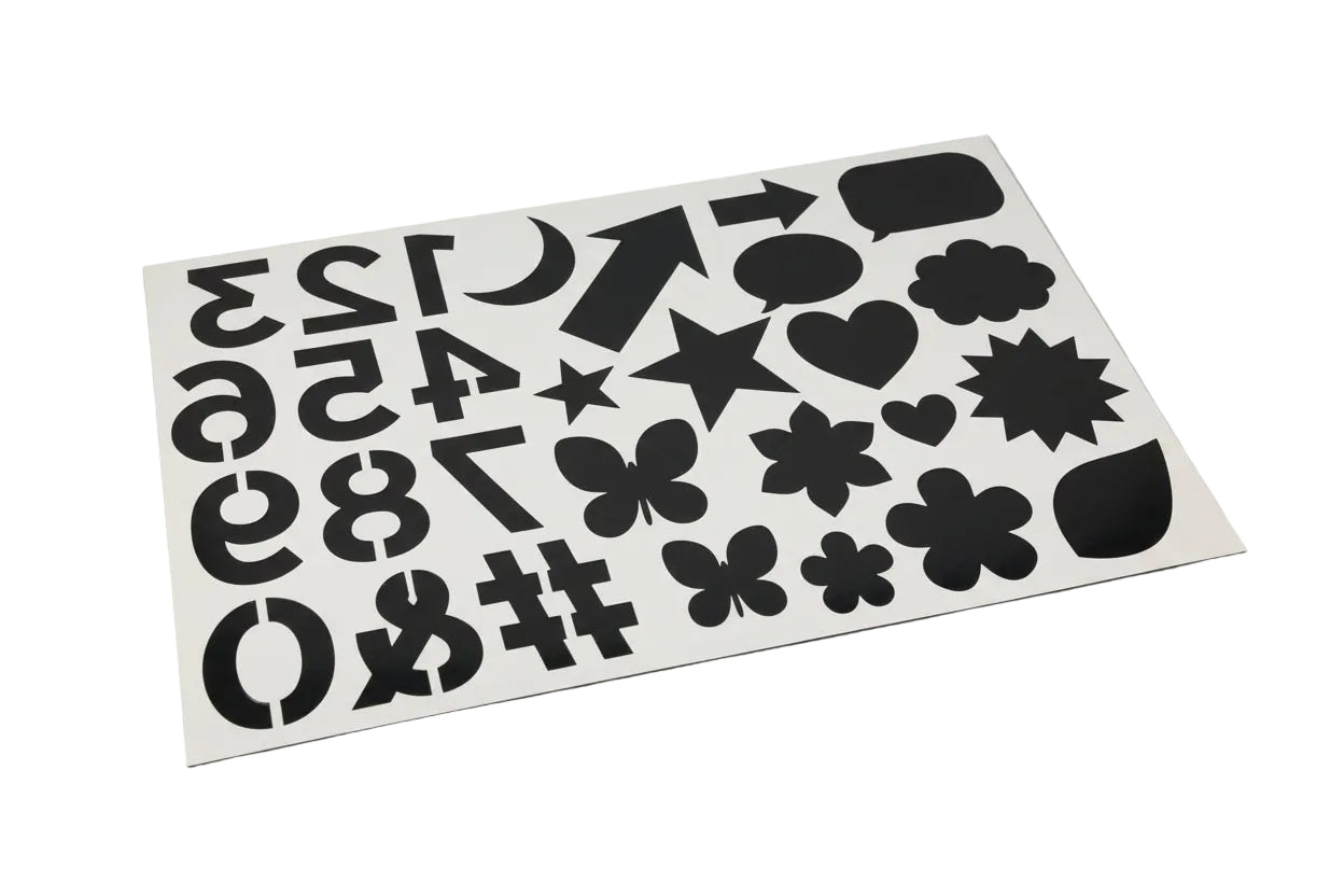 Glitter Pack | Poster Kit | Black | White | Silver | Gold |4 Seets