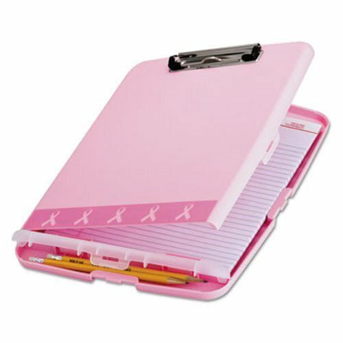 CLIPBOARD STORAGE SLIM CASE BREAST CANCER AWARENES