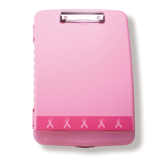 CLIPBOARD STORAGE SLIM CASE BREAST CANCER AWARENES