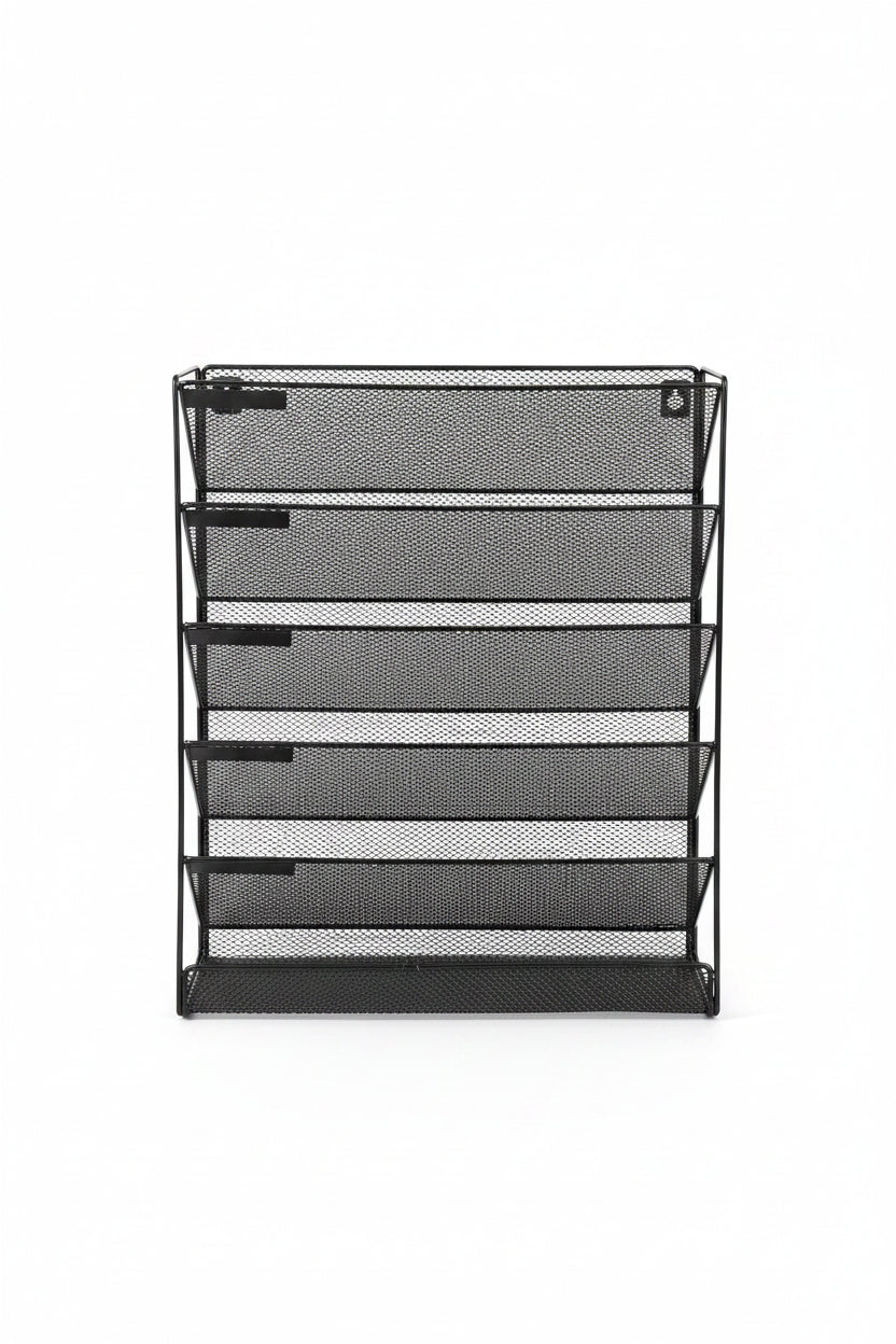 MESH: WALL FILE ORGANIZER, NEGRO