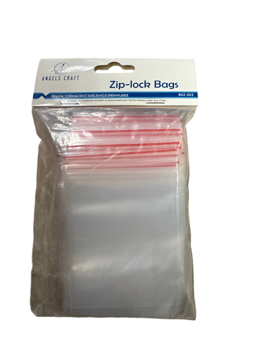 ZIPLOCK BAG 7.6CM*10.2CM 60PCS