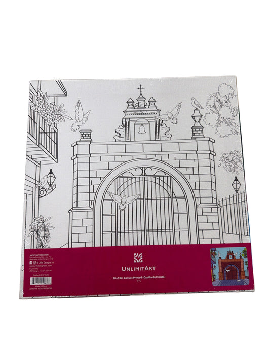 10x10in Canvas Printed (Capilla del Cristo)