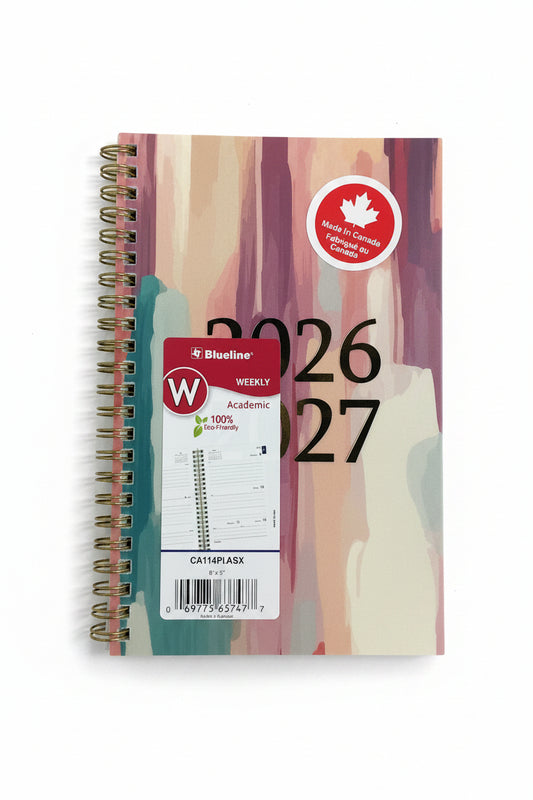 Academic Weekly Planner, Splash, 2026 - 2027