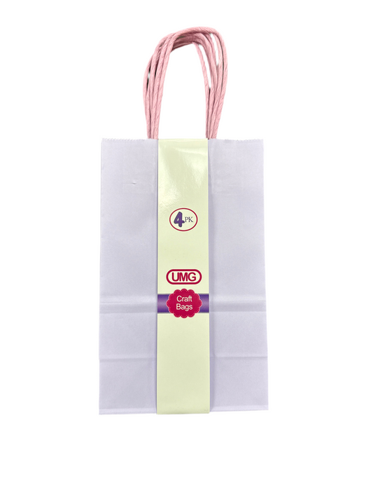 CRAFT BAG SMALL 13X8X21CM LIGHT PURPLE 4PC