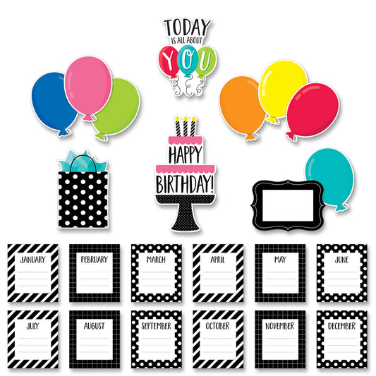 Happy Birthday Mini Bulletin Board 23pcs – imagen 1 - JA Riollano