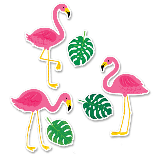 PALM PARADISE FLAMINGO FUN CUT OUTS