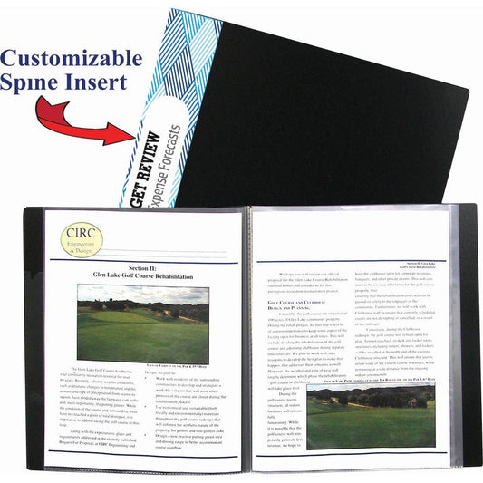 PRESENTATION BOOK BLACK 24 POCKETS
