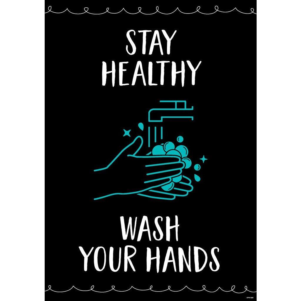 STAY HEALTHY. WASH YOUR HANDS POSTER