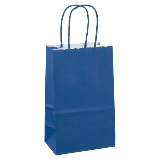 CRAFT BAG SMALL 13X8X21CM DARK BLUE 4PC
