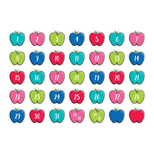 DOODLE APPLES CALENDAR DAYS