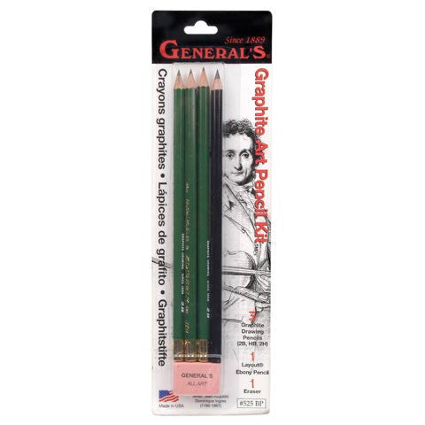 LAPIZ DIBUJO 2B-2H-HB LAPIZ EBONY-GOMA BORRAR