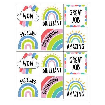 RAINBOW DOODLES REWARDS STICKERS