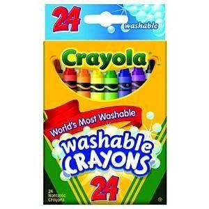 CRAYOLA WASHABLE ULTRA CLEAN CRAYONS PQ.24