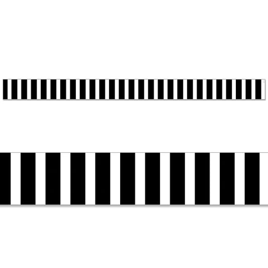 BOLD BLACK STRIPES EZ BORDER 48FT. 24 STRIPS