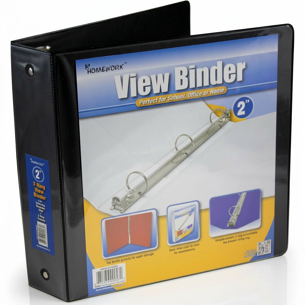 Hard View Binder 2" Black - JA Riollano