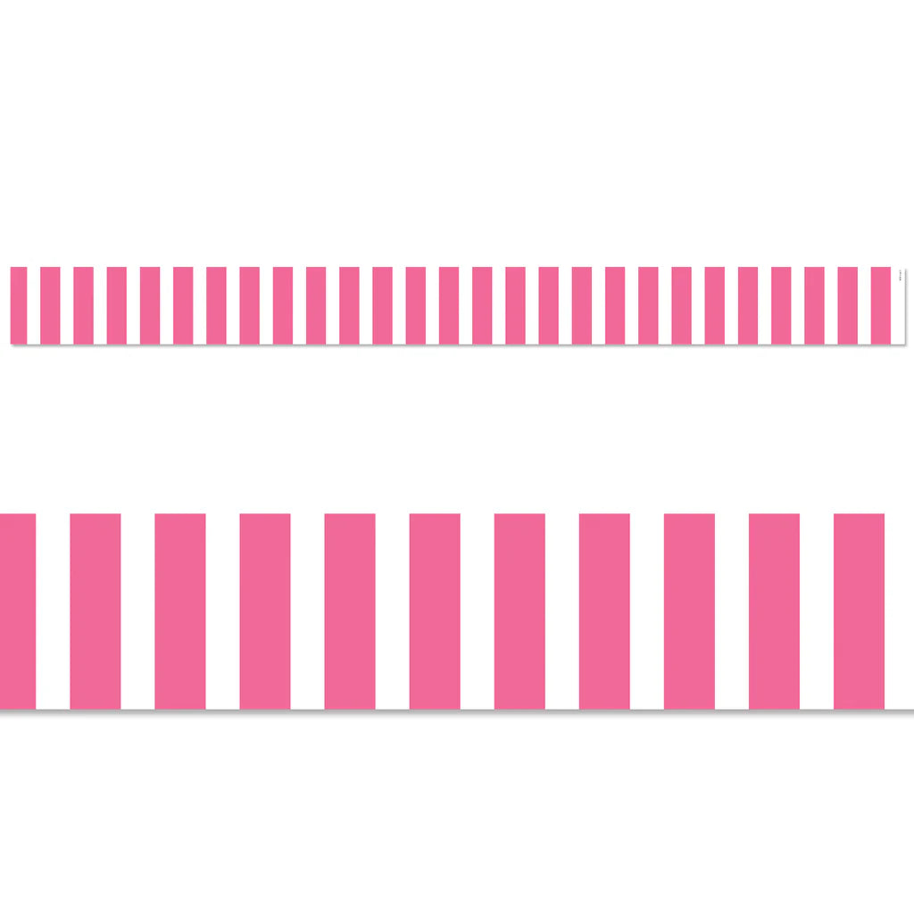 PINK BOLD STRIPES BORDER EZ 48FT. 24 STRIPS