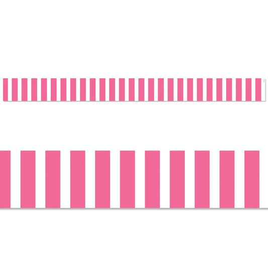 PINK BOLD STRIPES BORDER EZ 48FT. 24 STRIPS